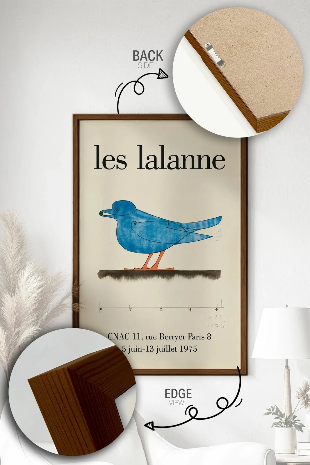 Pikturë dekorative me kornizë, Lmnmdlkahve40, shumëngjyrëshe, 33x48cm