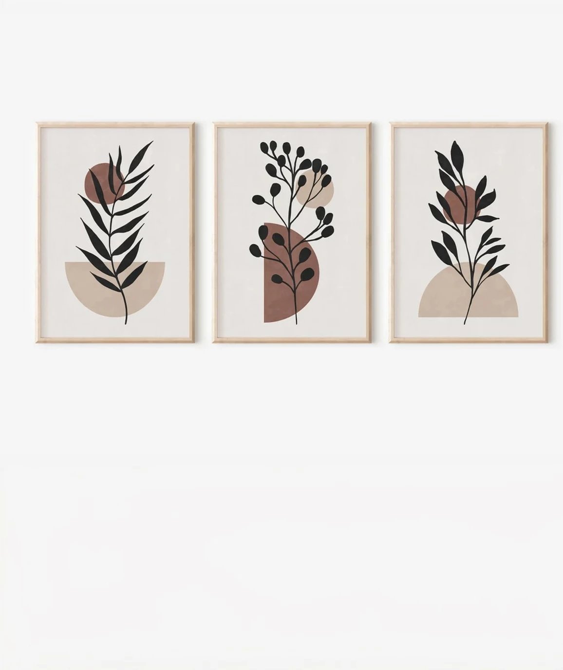 Set pikturash dekorative me kornizë, 3 pjesë, Wallity, 3Dartsohoset59