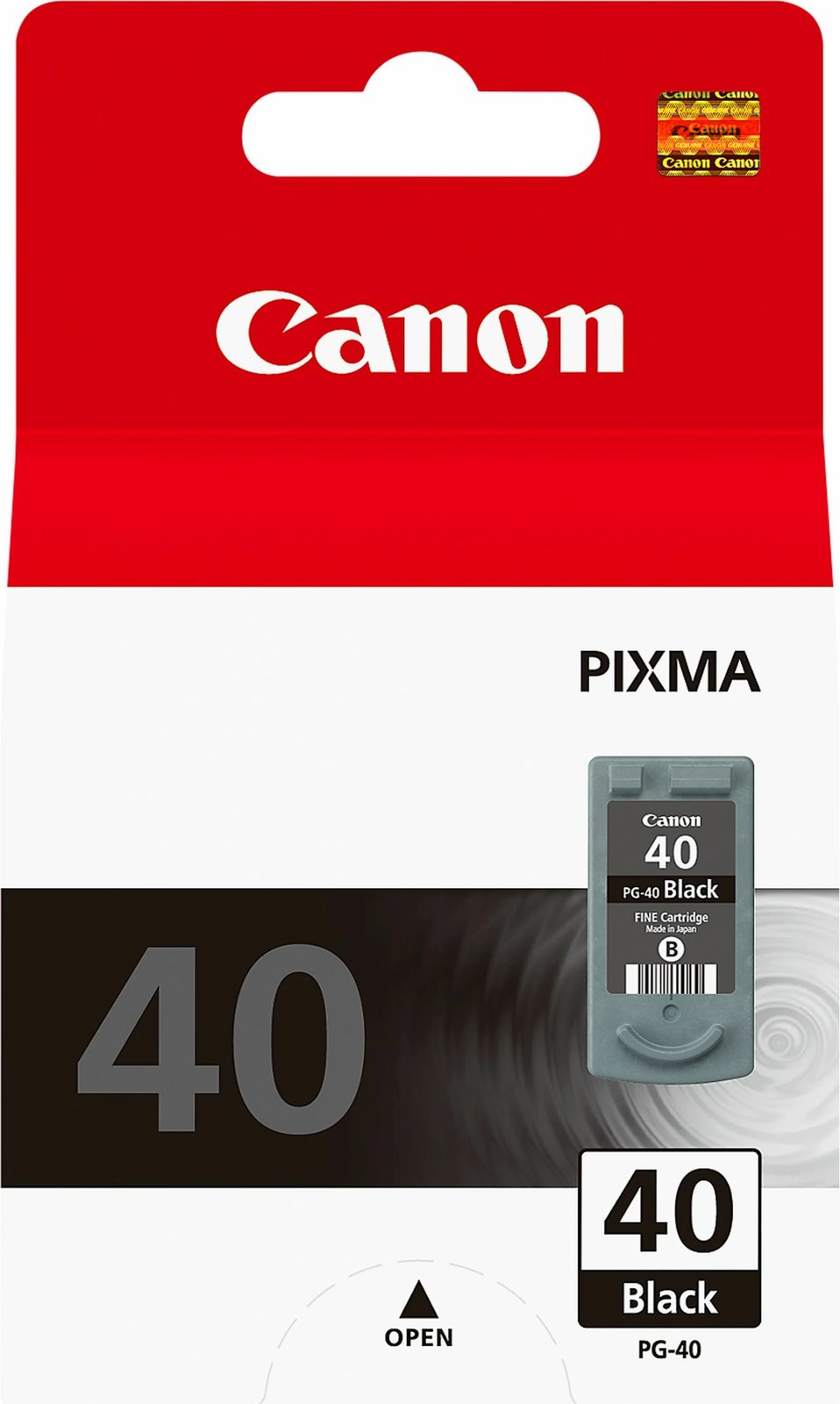Toner Canon PG-40BK, Ngjyrë e zezë, Pigment-based