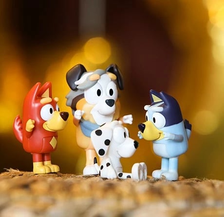 Set figurina Bluey Tm Toys BLU13052, 4 copë, plastikë, shumëngjyrëshe