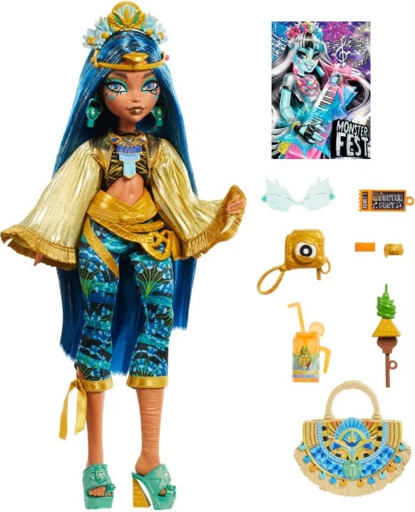 Kukull Monster High Mattel Cleo De Nile HXH81 me aksesorë