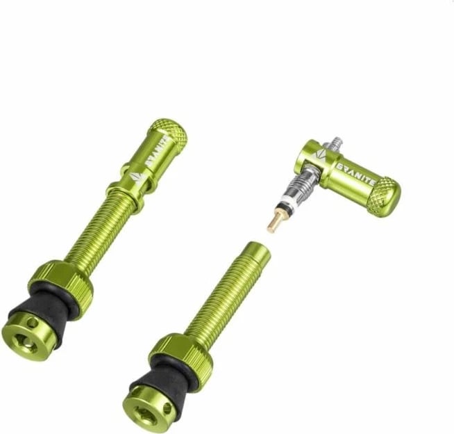 Valvula biçiklete Granite, të gjelbra