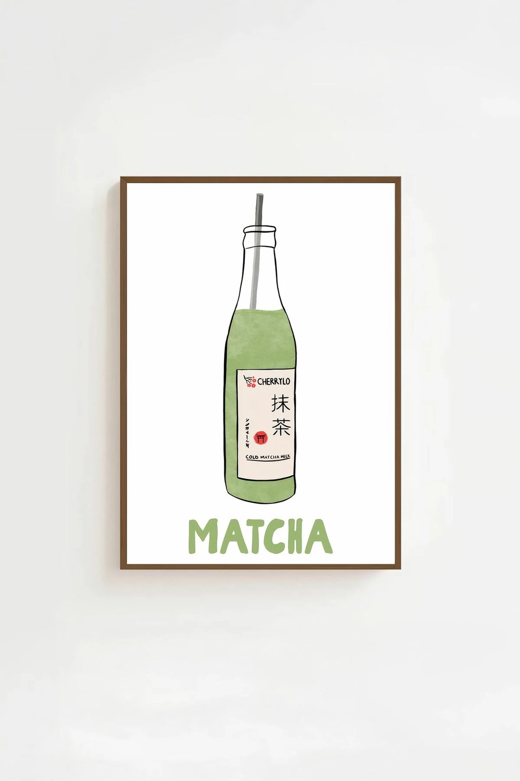 Pikturë dekorative me kornizë, Wallity, Lmnmdlkahve25