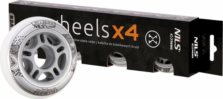 Rrota rollera Nils Extreme, të bardha