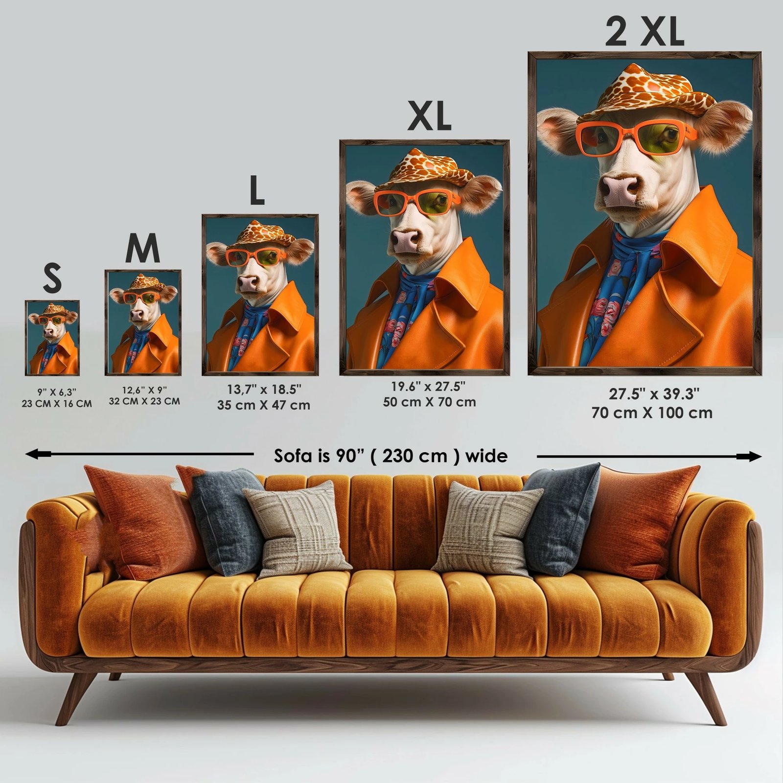 Pikturë dekorative me kornizë MDF, shumëngjyrëshe, Wallity GE143-L