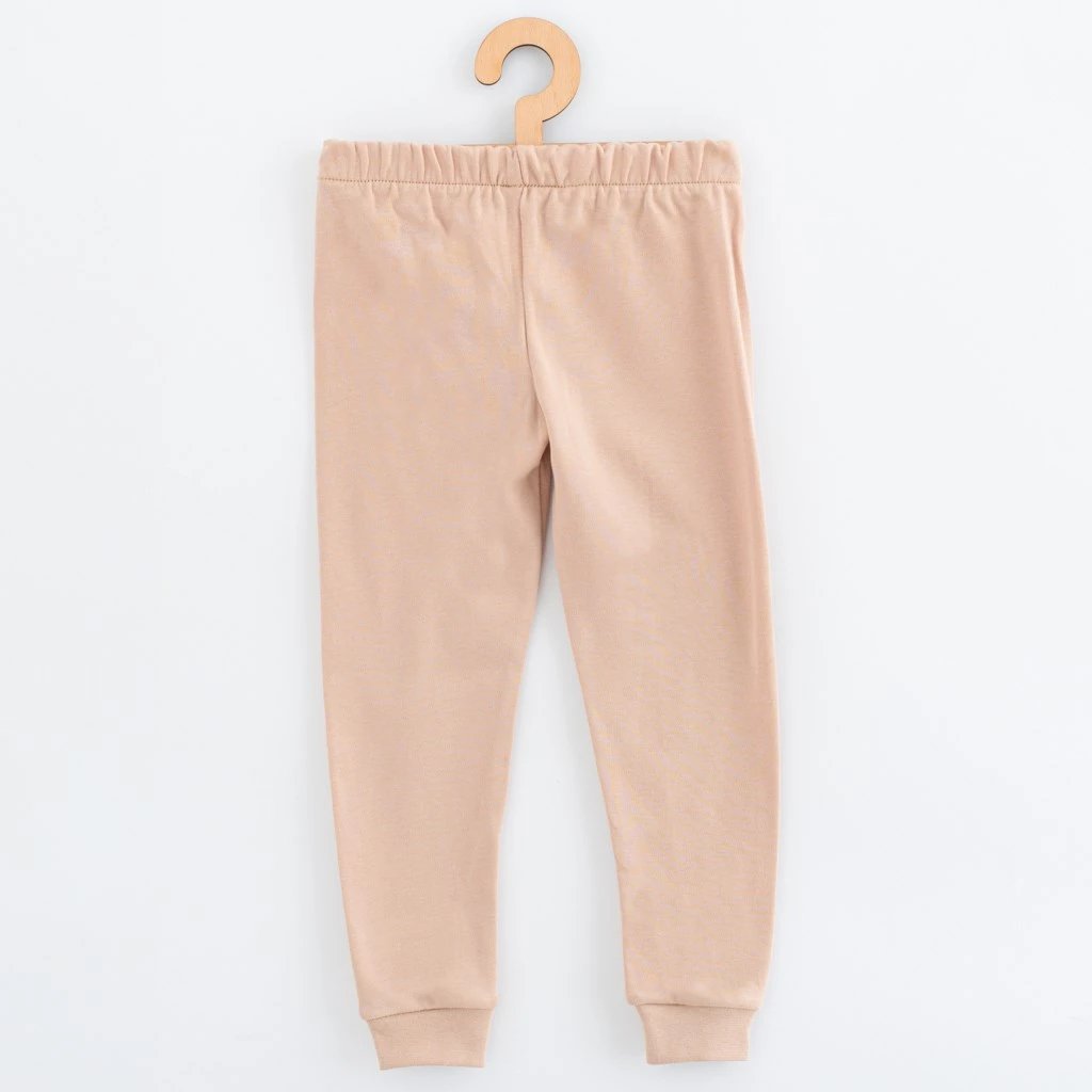 Pizhame fëmijësh, New Baby, 100% pambuk, madhësia 128/134, bezhë, set 2-copësh