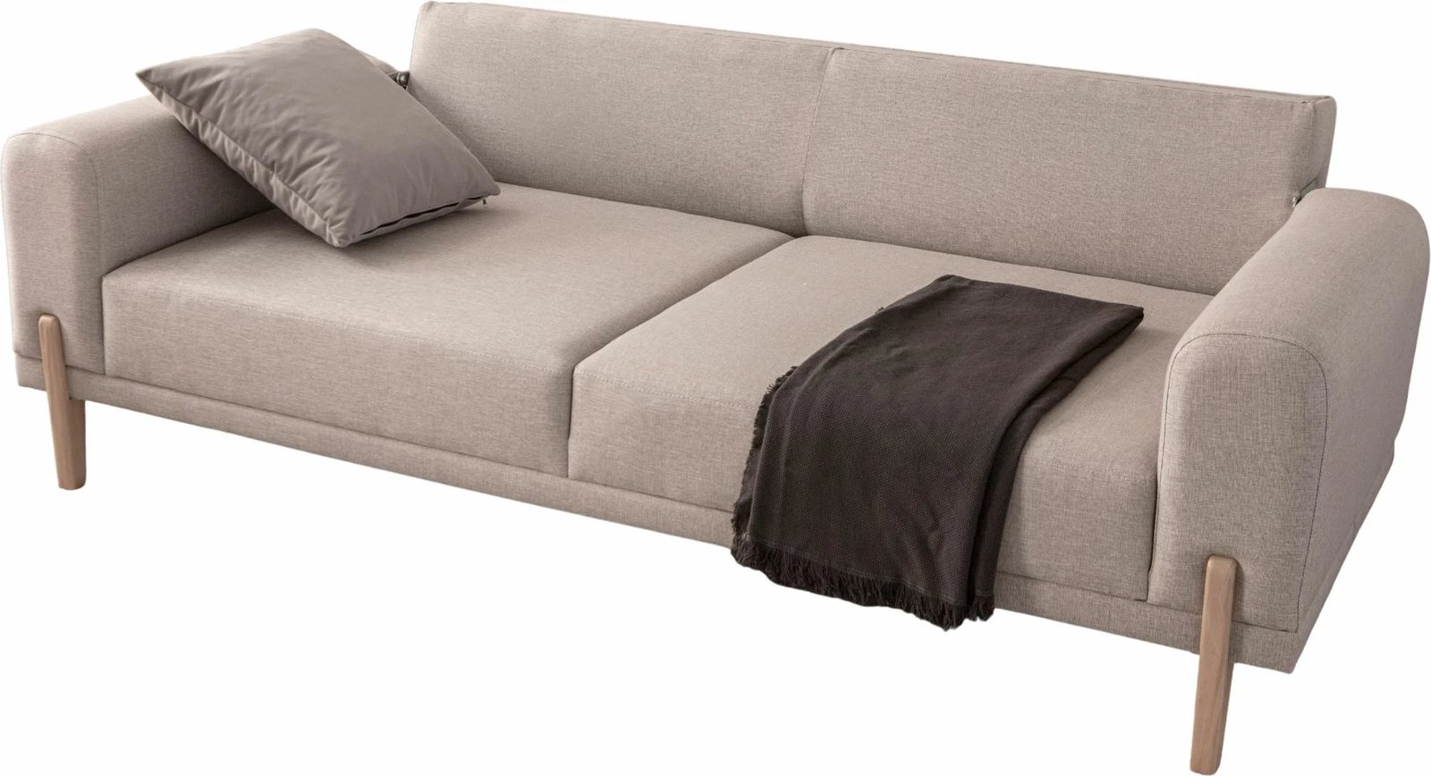 Divan-krevat 3 vende, Atelier del Sofa, ngjyrë moka-krem