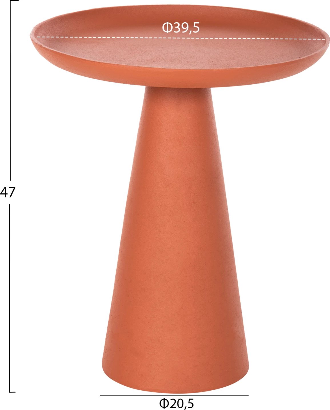 Tavolinë anësore DELCON FH4247.06 metalik, ngjyrë portokalli, Φ39,5x47H cm Tavolinë anësore DELCON FH4247.06 metalik, ngjyrë portokalli, Φ39,5x47H cm