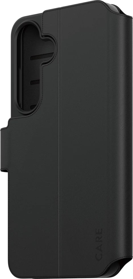 Mbështjellës PanzerGlass CARE wallet me kickstand për Samsung Galaxy S25, Zi