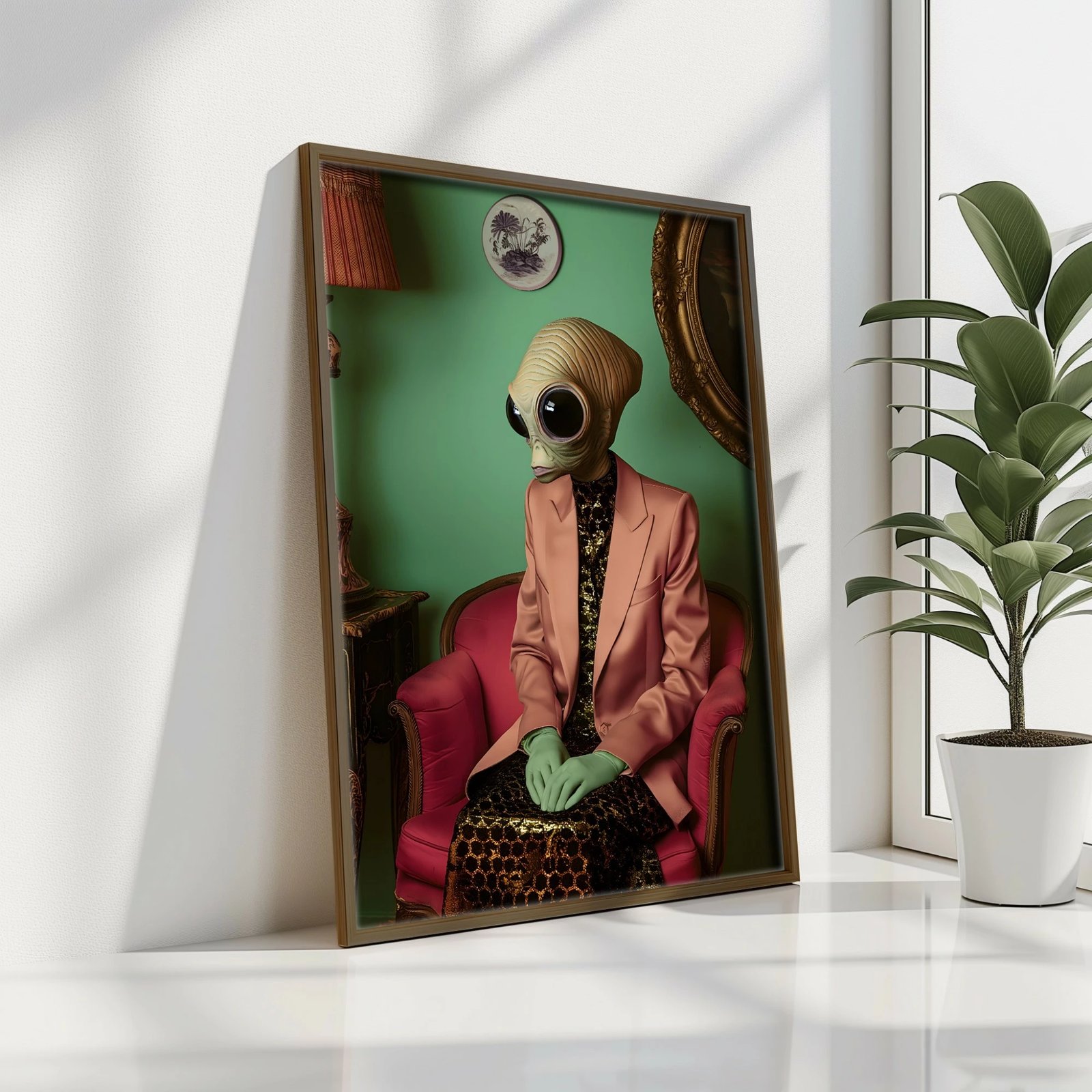 Pikturë dekorative me kornizë MDF, Wallity, GE242-L, shumëngjyrëshe