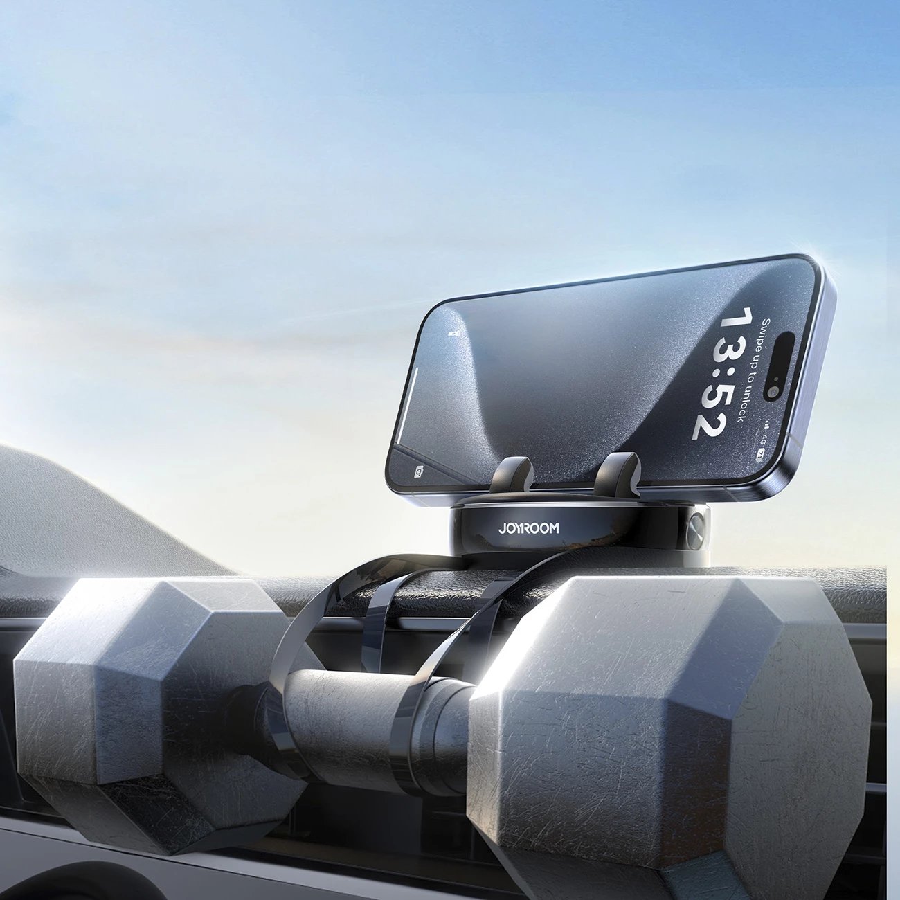 Mbajtës telefoni për veturë Joyroom JR-ZS330, i zi