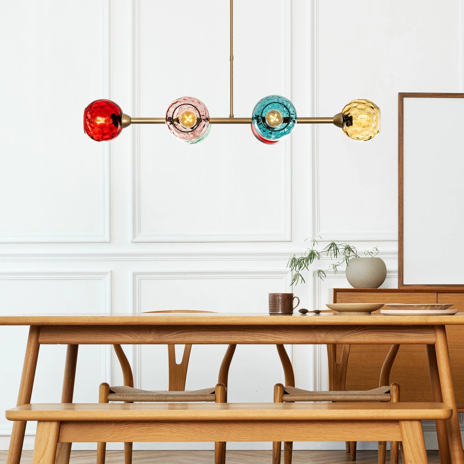 Llambë varëse Opviq, Benek - 15 - 14486, shumëngjyrëshe, ari