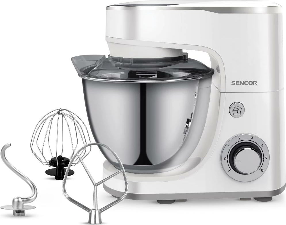 Mikser për kuzhinë Sencor STM 3630WH, 5.5l 1300W, i Bardhë