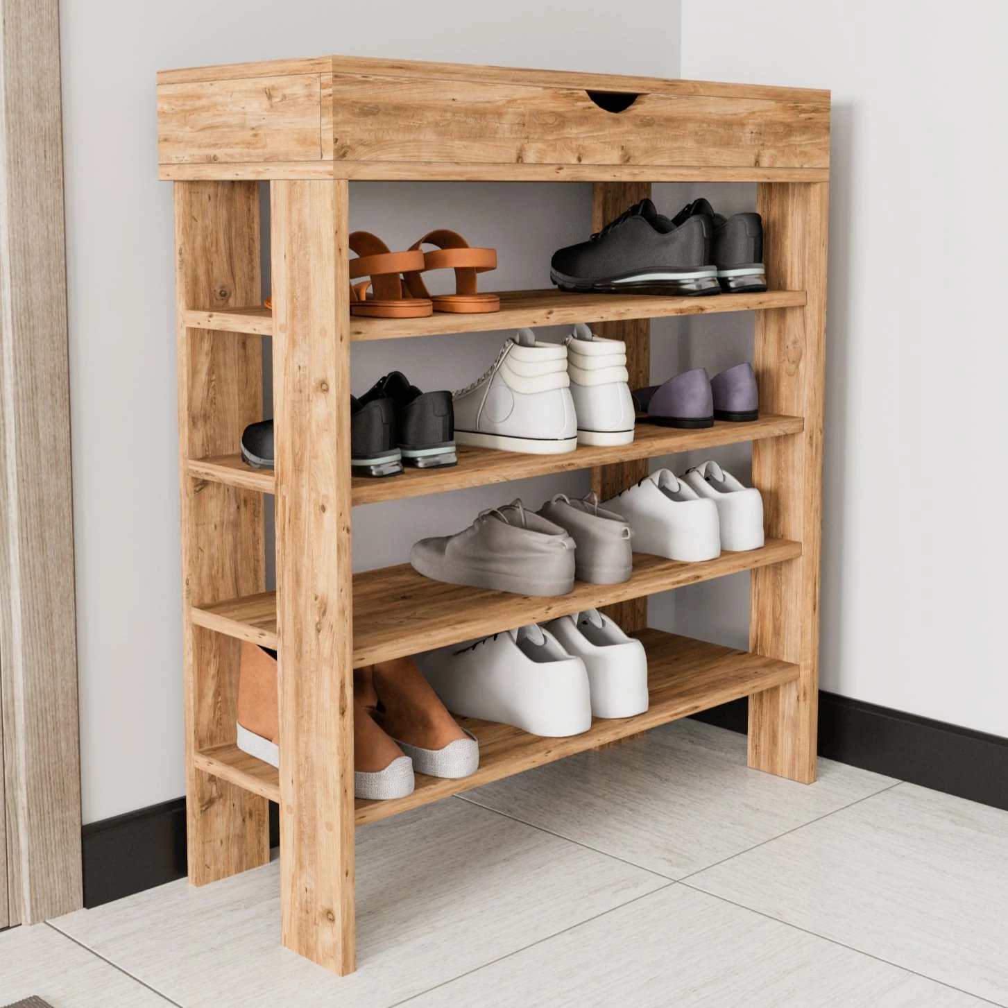 Dollap këpucësh Hanah Home, ngjyrë Royal - Atlantic Pine