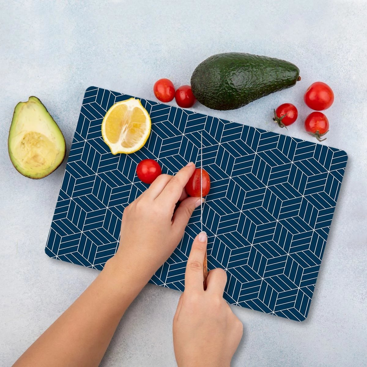 Dërrasë prerëse Hermia, xham i temperuar, shumëngjyrëshe, Ckt137 - 2535, 25x35cm