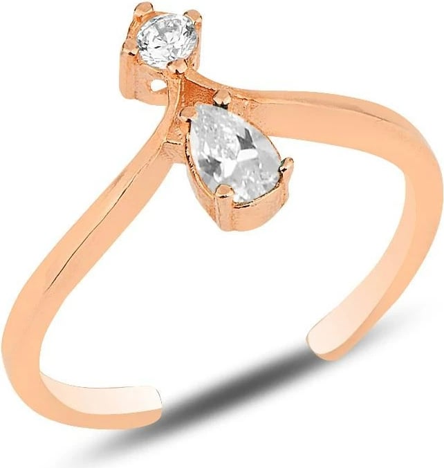 Unazë argjendi Jumeon, SGTL12181, e bardhë dhe ari rozë