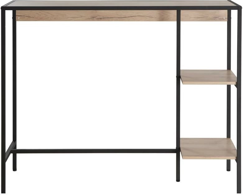 Set bar LANDMEGA Nextdeco, Metal, H100x44x124cm, Ngjyrë natyrale