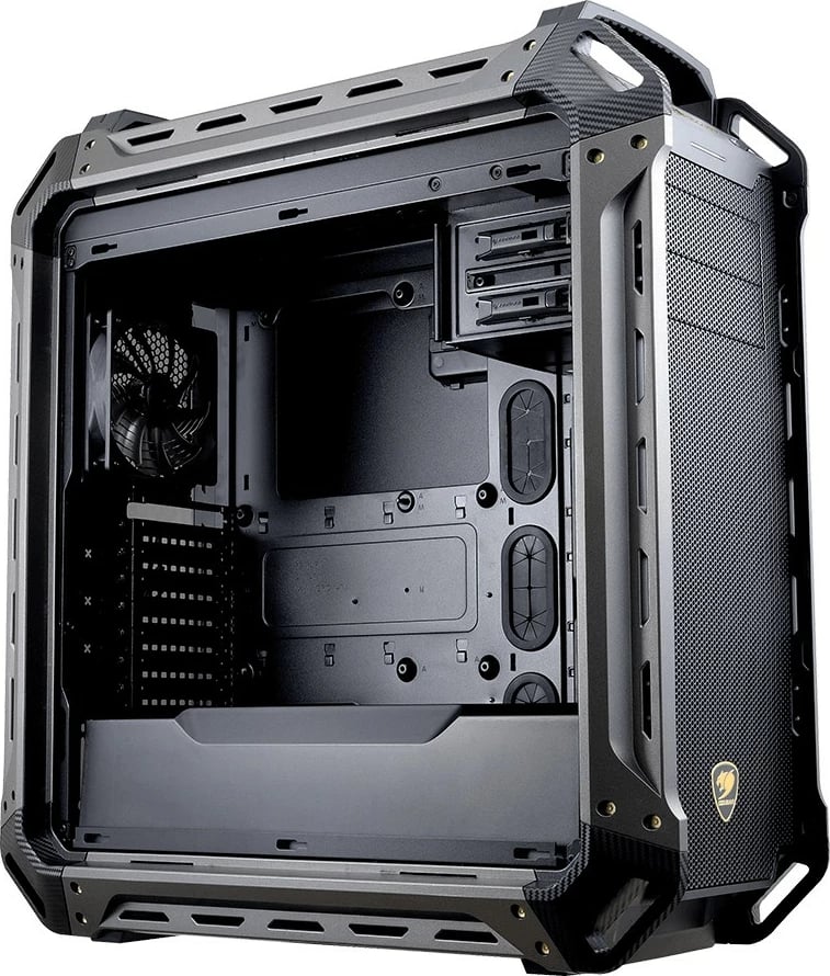 Kasë Cougar Panzer Max midi tower, e zezë