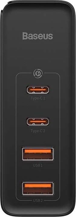 Karikues udhëtimi Baseus GaN2 Pro, 100W, 2x USB-C + 2x USB-A, i zi
