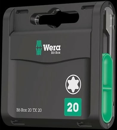 Set bitash Torx Wera Bit-Box 20 copë, me kuti, magnetik