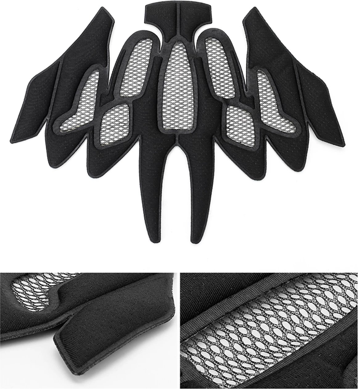 Kaskë biçiklete fëmijësh 2‑në‑1 full‑face me mjekër të heqshme, Rockbros TS-61 10110061002, madhësia M 54–57 cm, 12 vrima ventilimi, 406 g, PC+EPS, DIN EN 1078 CE, blu