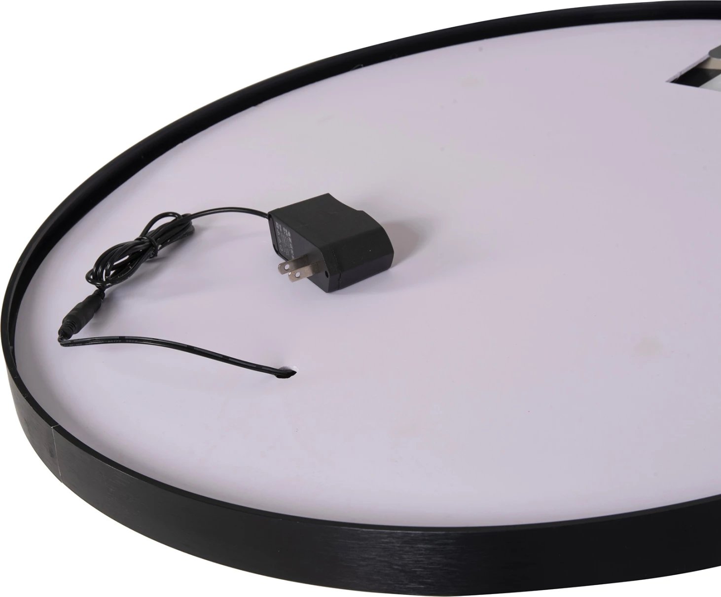 Pasqyrë muri e rrumbullakët, alumini, ngjyrë e zezë, FH9579.01, Φ60x3cm