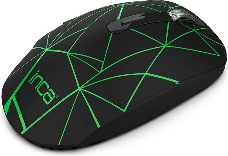 Maus wireless Inca IWM-551, 1600 DPI, USB-C, i zi me gjelbër