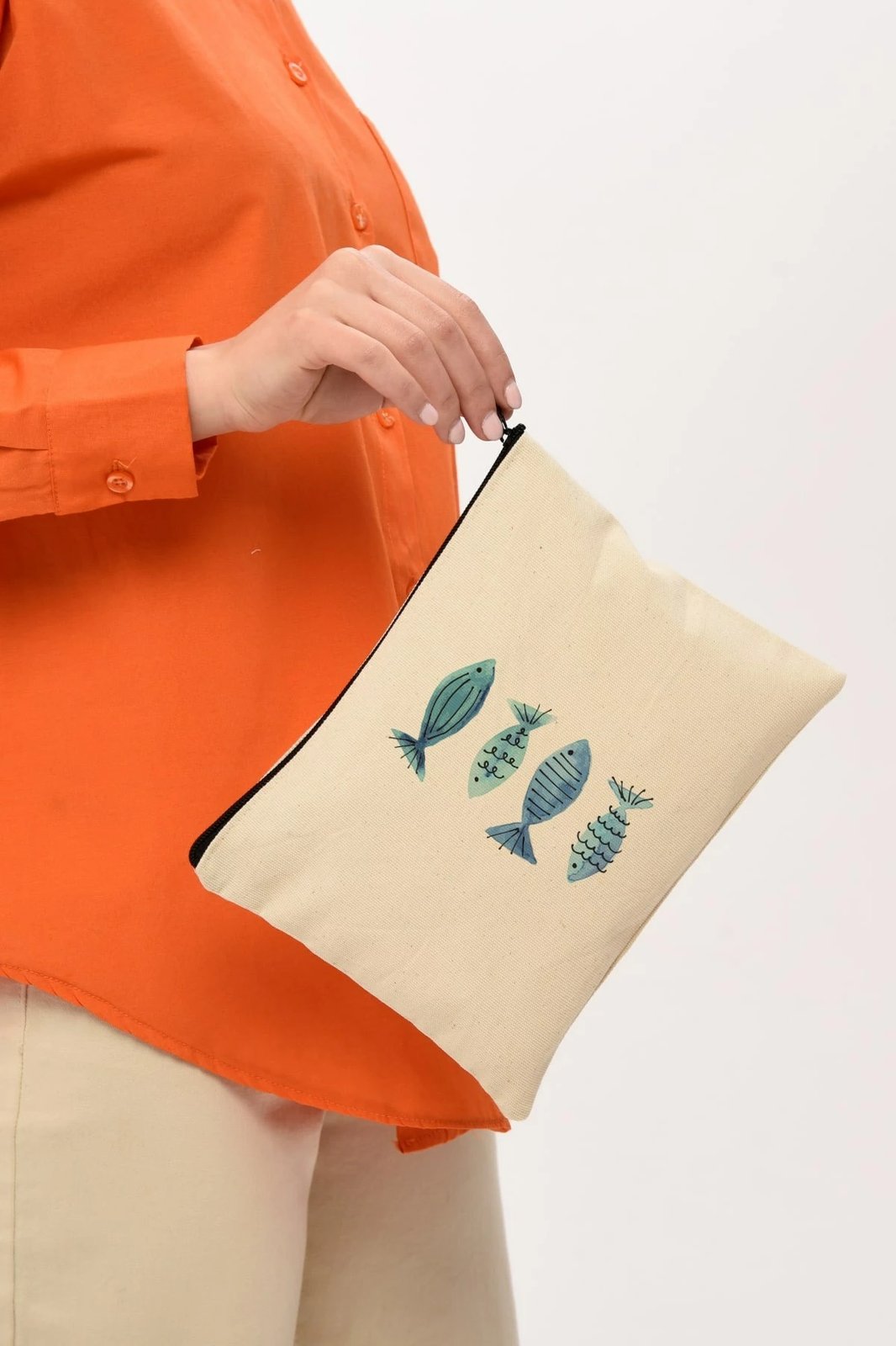 Çantë për make-up Zoozie Bags, krem, 25x18cm, 0710