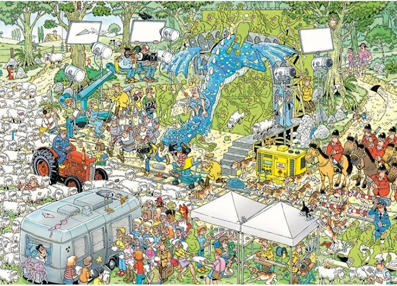 Puzzle, Jumbo, Jan van Haasteren The Movie Set 19074, 1000 copa, për moshat 12+