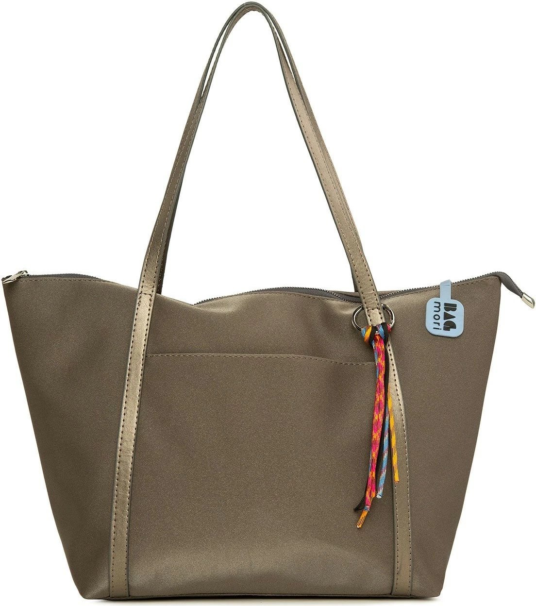 Çantë tote Zoozie Bags, ngjyrë argjendi, M000008171