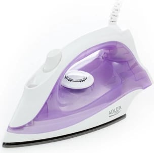 Hekur, Adler AD5019, 1600 W, taban non-stick, depo ujit 100 ml, avull 10 g/min, spërkatje 0.5 g/shot, priza E/F, vjollcë