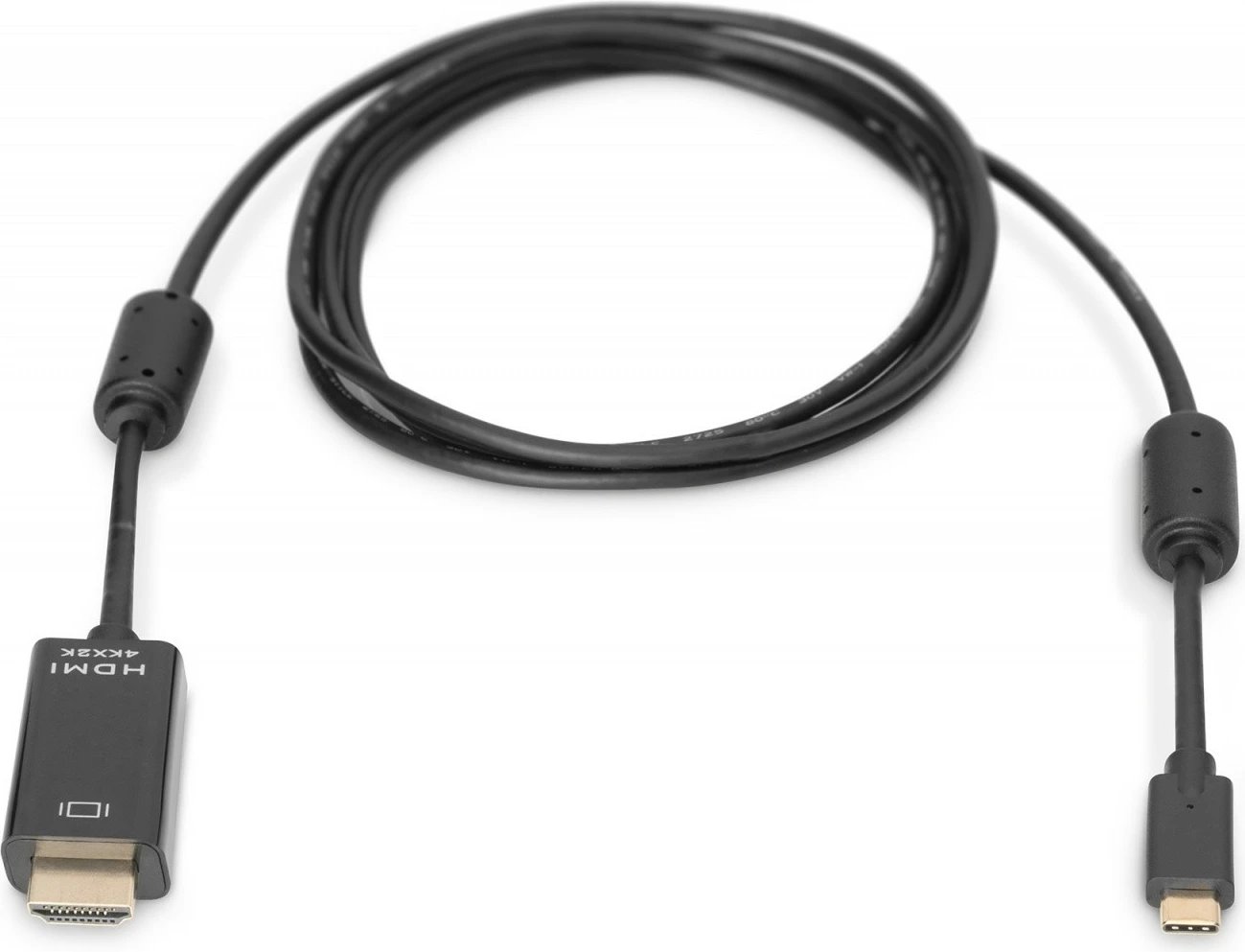 Kabllo Digitus USB Type-C në HDMI, 2m, 4K/60Hz, e zezë