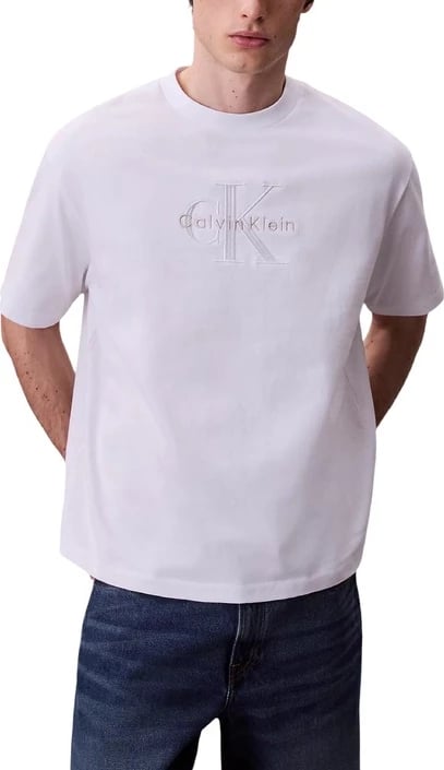 Maicë Calvin Klein Jeans për meshkuj, e bardhë