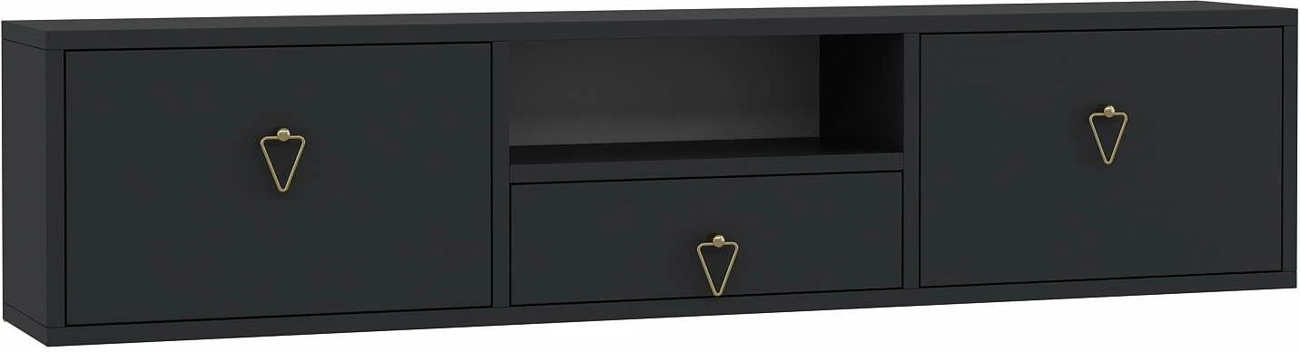 Komodë TV Skye Decor, anthracite, gold, 1303-DROP-1