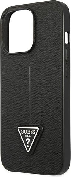 Mbështjellës Guess SaffianoTriangle Logo për iPhone 14 Pro 6.1", i zi, hardcase Mbështjellës Guess SaffianoTriangle Logo për iPhone 14 Pro 6.1", i zi, hardcase