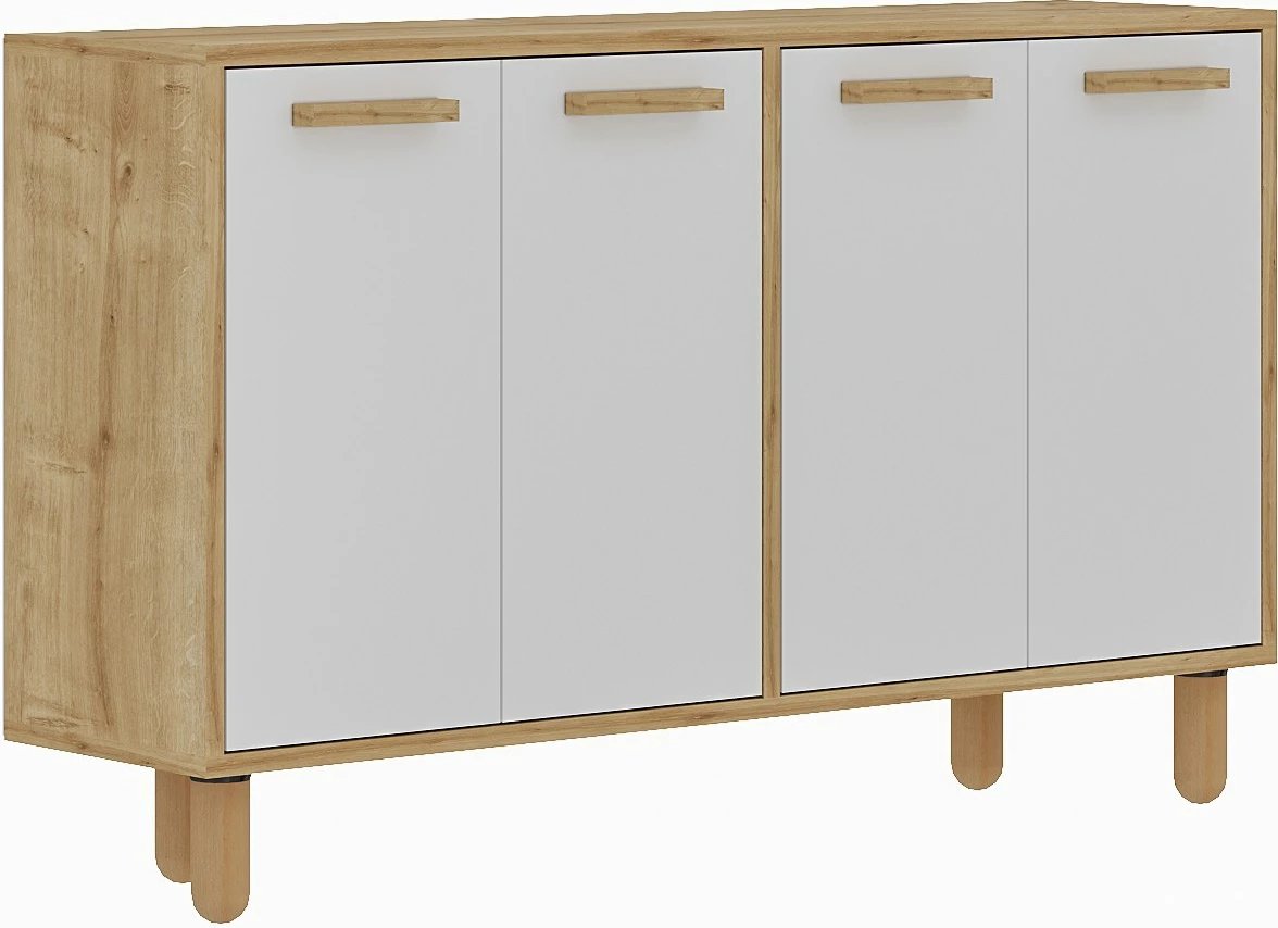 Konsol Skye Decor, Venedik, ngjyrë lis safir, e bardhë