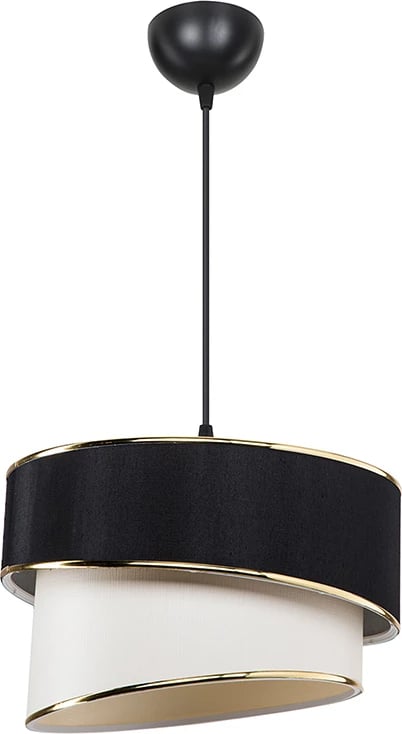 Dritë tavani Loopy Ε27, bardhë-zi, D30x18cm