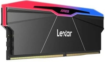 RAM Memorje Lexar ARES RGB DDR5, 32GB (2x16GB), 7600 MHz, e zezë RAM Memorje Lexar ARES RGB DDR5, 32GB (2x16GB), 7600 MHz, e zezë