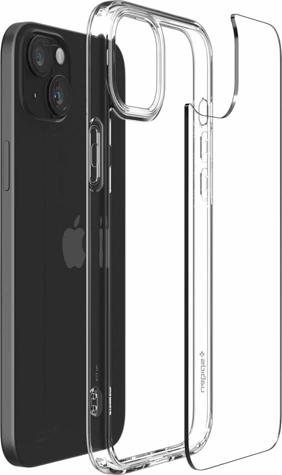 Mbështjellës Spigen Ultra Hybrid për iPhone 15 Plus, Transparent