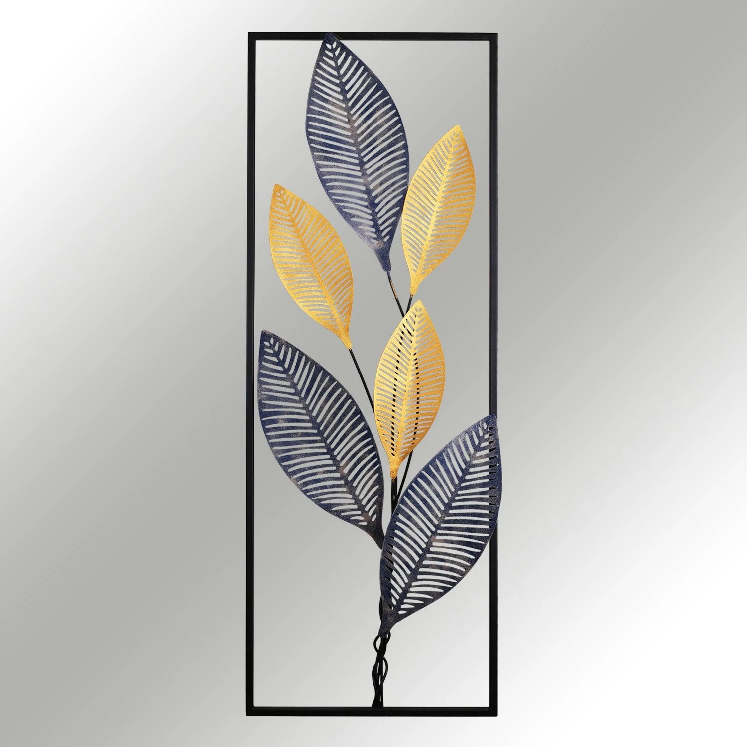 Aksesor dekorativ metalik për mur, Wallity Napoleon, shumëngjyrësh, 32x5x90cm