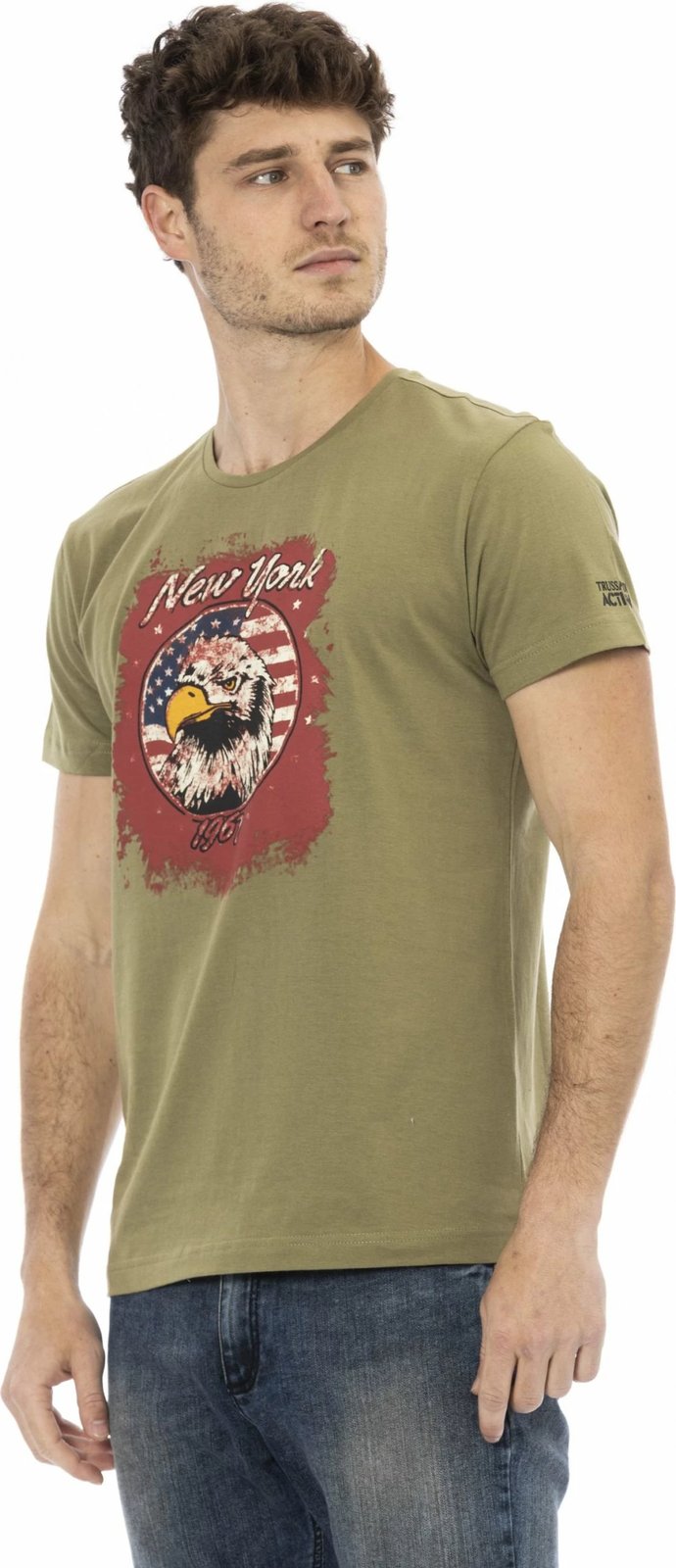 Maicë për meshkuj Trussardi Action, e gjelbër