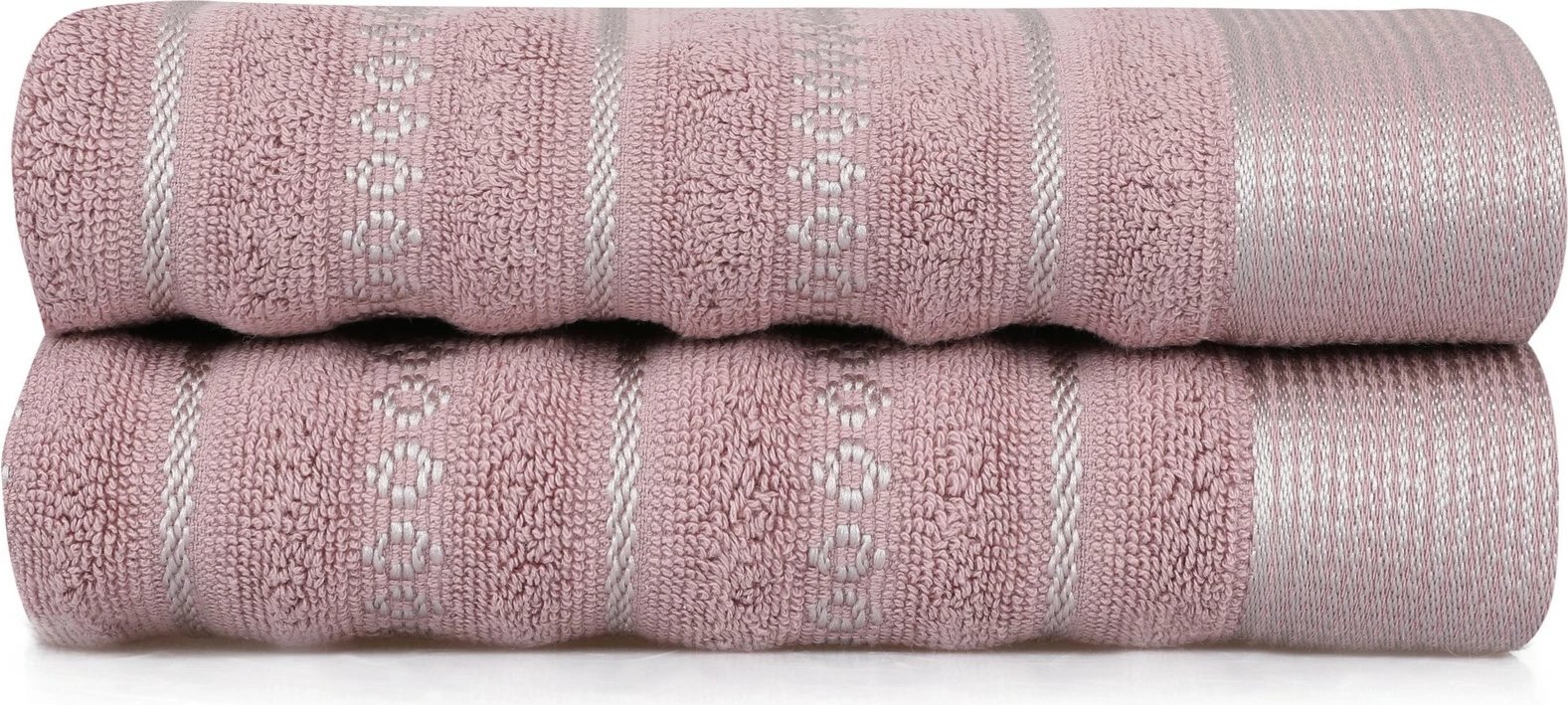 Set peshqirësh për duar (2 copë), Mijölnir, Bombeli, ngjyrë rozë e zbehtë