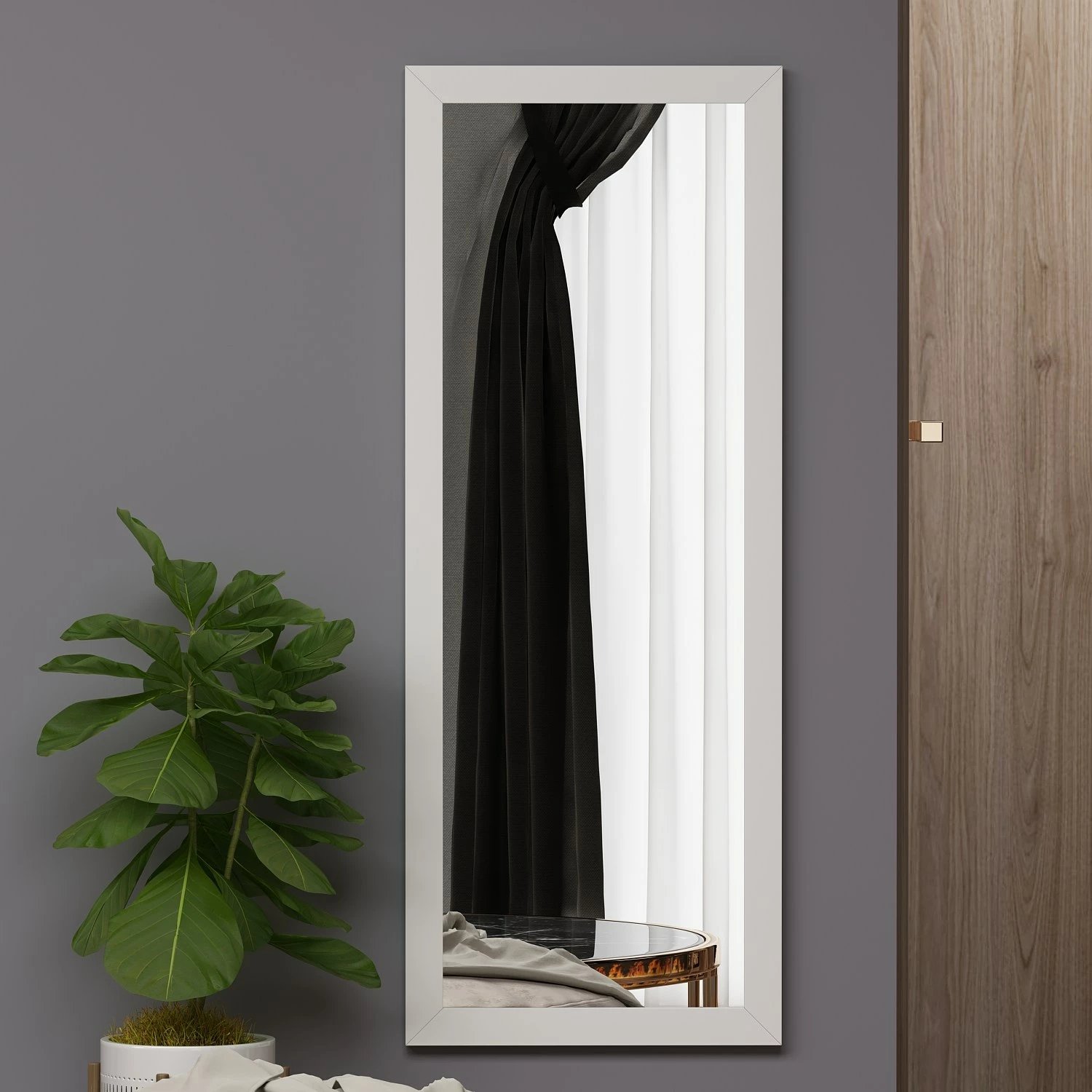 Pasqyrë Hanah Home, Ovea, e bardhë