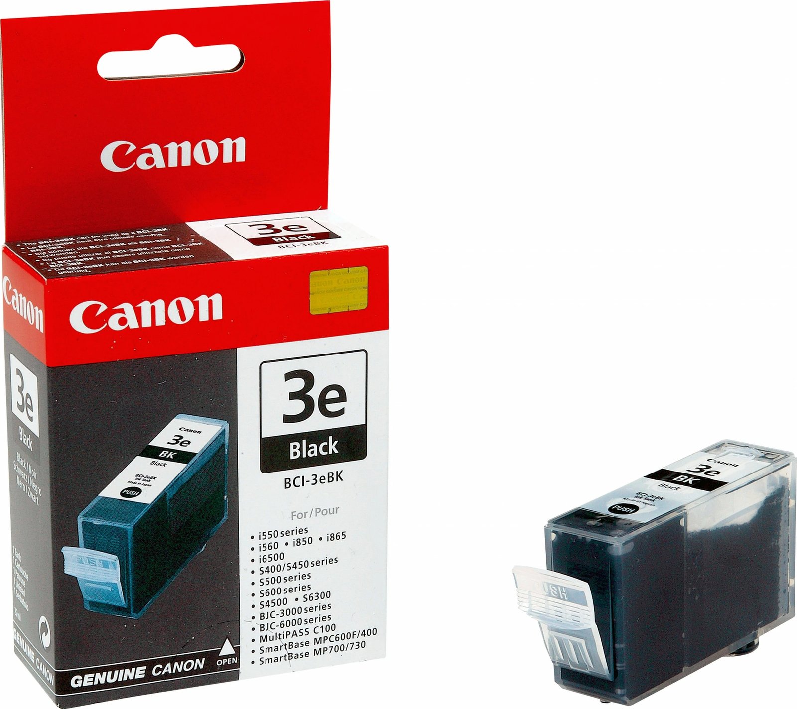 Toner Canon BCI-3e BK, i zi, pigment, 1500 faqe