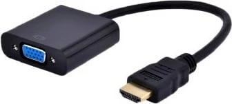 Përshtatës Gembird A-HDMI-VGA-03 video, type A, 0.15m, e zezë