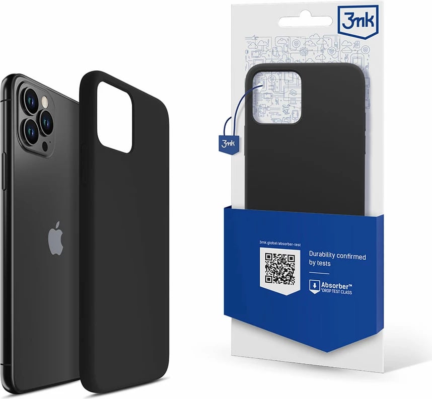 Mbështjellës silikon për celular 3mk Protection për iPhone 11 Pro, i zi