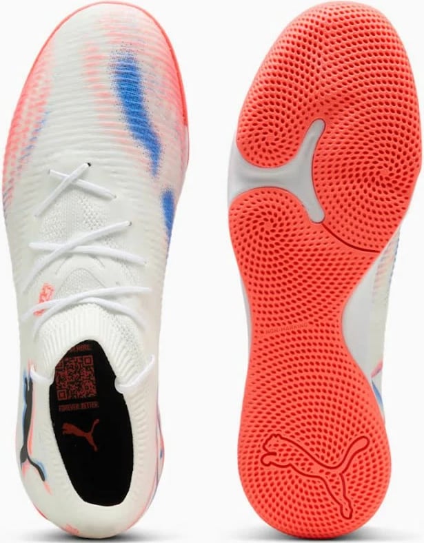 Atlete futbolli për meshkuj Puma, të bardha-portokalli