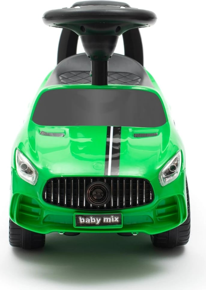 Auto lodër ride-on, Baby Mix, Racer, me panel zëri, 12m+, ngarkesa 25 kg, jeshile