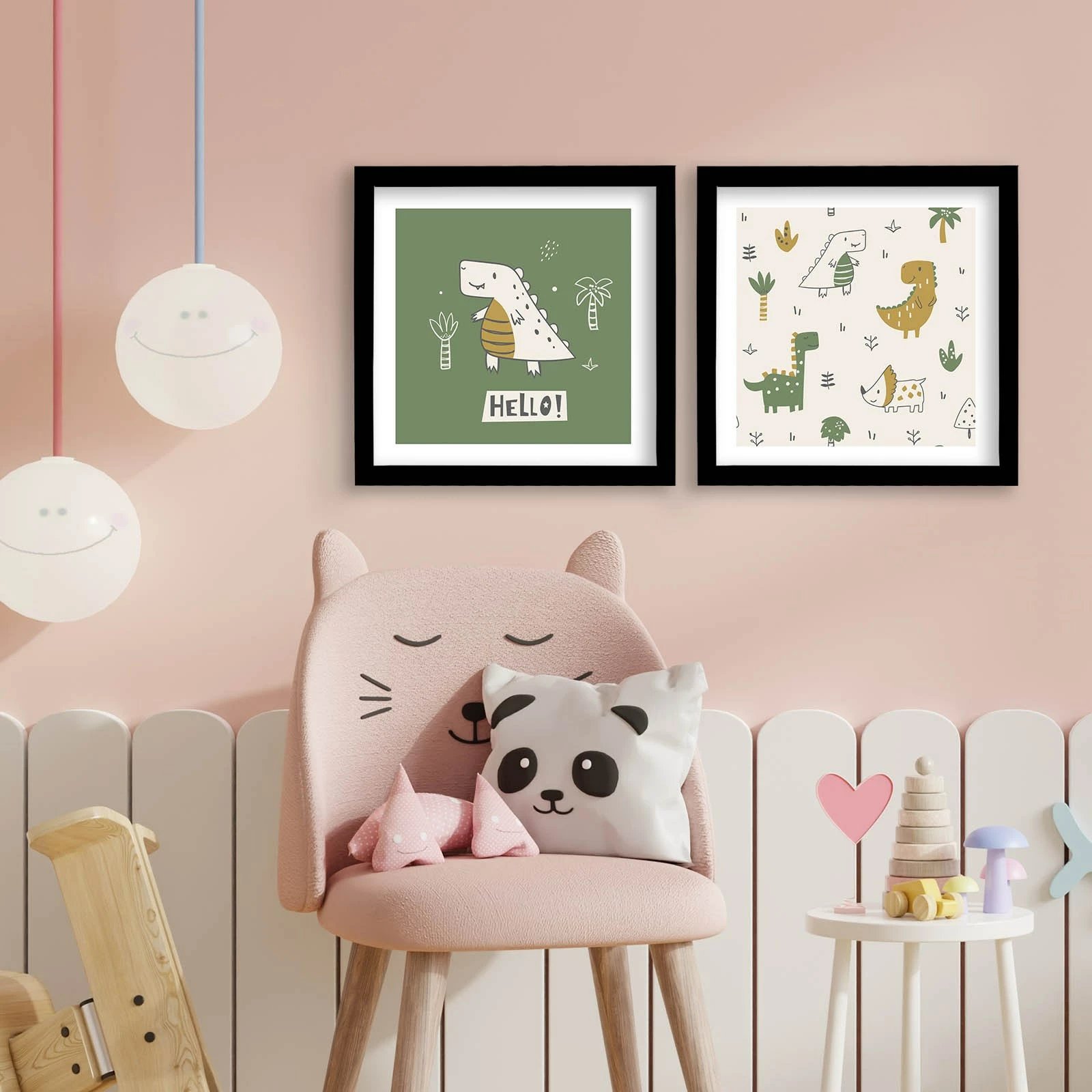 Pikturë dekorative me kornizë MDF (2 copë), Wallity, 2P3333SCT-011