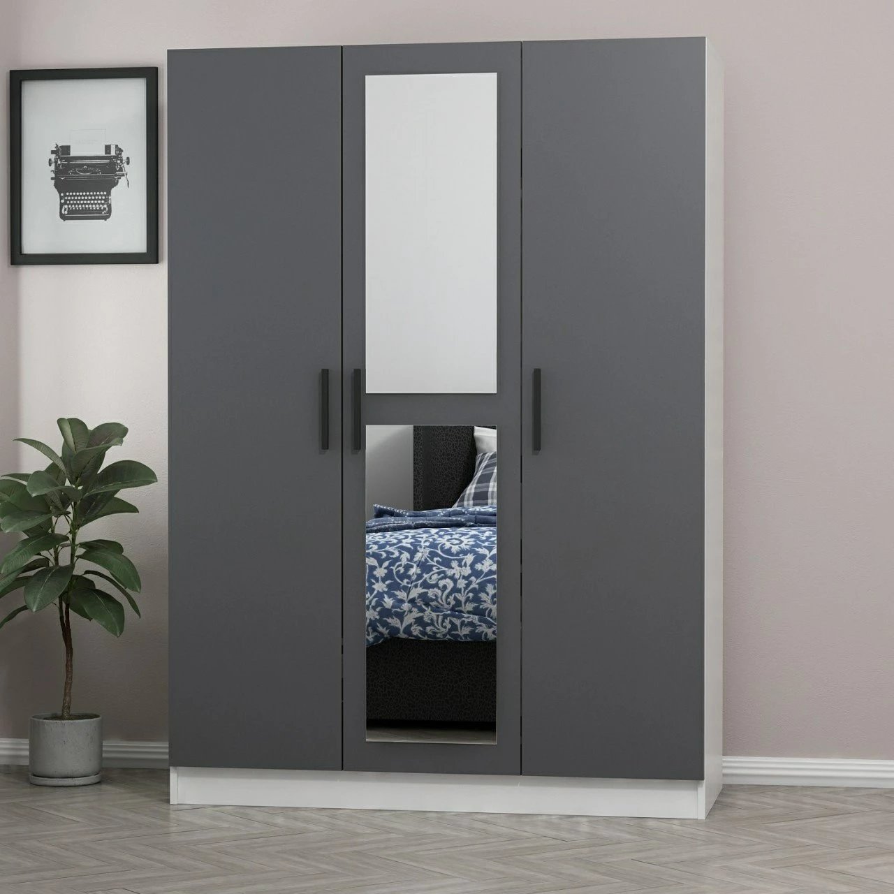 Dollap Skye Decor, ngjyrë antracit, 2264